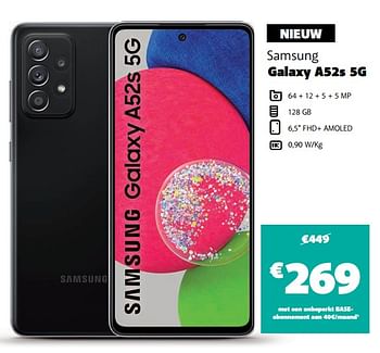 Promotions Samsung galaxy a52s 5g - Samsung - Valide de 12/10/2021 à 31/10/2021 chez Base
