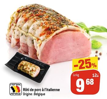 Promoties Rôti de porc à l`italienne - Huismerk - Match - Geldig van 13/10/2021 tot 19/10/2021 bij Match