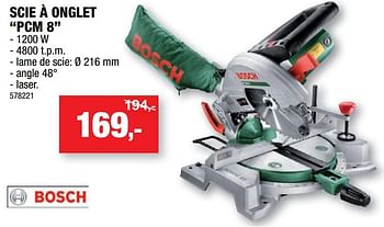 Promotions Bosch scie à onglet pcm 8 - Bosch - Valide de 13/10/2021 à 24/10/2021 chez Hubo