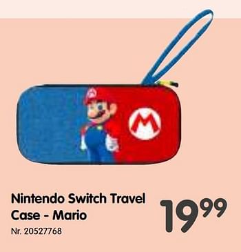 Promoties Nintendo switch travel case - mario - Nintendo - Geldig van 13/10/2021 tot 30/11/2021 bij Fun