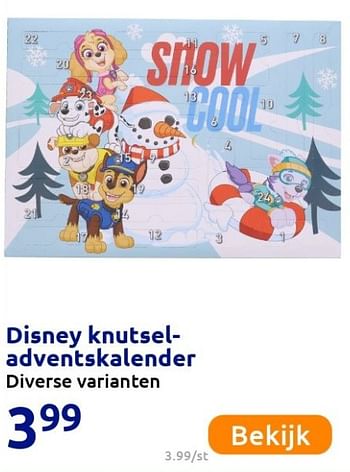 Promotions Disney knutsel- adventskalender - Disney - Valide de 12/10/2021 à 26/12/2021 chez Action
