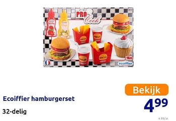 Promoties Ecoiffier hamburgerset - Ecoiffier - Geldig van 12/10/2021 tot 26/12/2021 bij Action