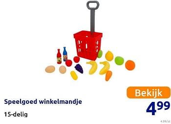 Promoties Speelgoed winkelmandje - Huismerk - Action - Geldig van 12/10/2021 tot 26/12/2021 bij Action
