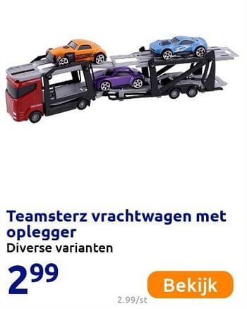 Promoties Teamsterz vrachtwagen met oplegger - TeamsterZ - Geldig van 12/10/2021 tot 26/12/2021 bij Action