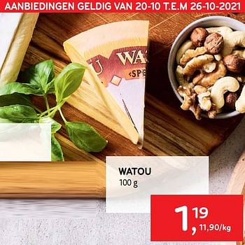 Promoties Watou - Watou - Geldig van 20/10/2021 tot 26/10/2021 bij Alvo
