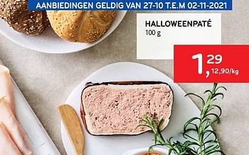 Promoties Halloweenpaté - Huismerk - Alvo - Geldig van 27/10/2021 tot 02/11/2021 bij Alvo
