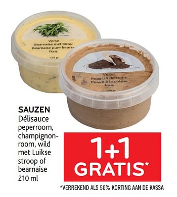 Promoties Sauzen délisauce 1+1 gratis - Delisauce - Geldig van 20/10/2021 tot 02/11/2021 bij Alvo
