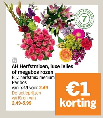 Promoties Herfstmix medium - Huismerk - Albert Heijn - Geldig van 18/10/2021 tot 24/10/2021 bij Albert Heijn