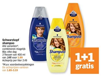 Schwarzkopf shampoo dag - Promotie bij Albert