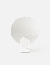 Archie Mirror - White Marble-House Raccoon