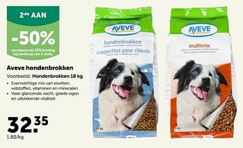 Promoties Aveve hondenbrokken - Huismerk - Aveve - Geldig van 20/10/2021 tot 30/10/2021 bij Aveve