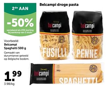 Promoties Belcampi spaghetti - Belcampi - Geldig van 20/10/2021 tot 30/10/2021 bij Aveve