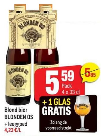Promotions Blond bier blonden os - Blonden Os - Valide de 20/10/2021 à 26/10/2021 chez Smatch