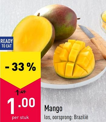 Promoties Mango - Huismerk - Aldi - Geldig van 25/10/2021 tot 30/10/2021 bij Aldi