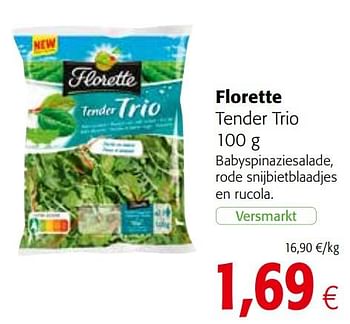 Promoties Florette tender trio - Florette - Geldig van 20/10/2021 tot 02/11/2021 bij Colruyt