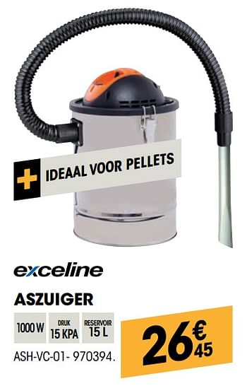 Promoties Exceline aszuiger ash-vc-01 - Exceline - Geldig van 27/10/2021 tot 08/12/2021 bij Electro Depot