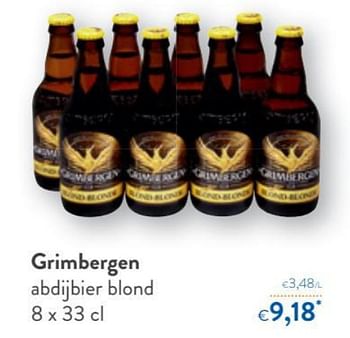 Promoties Grimbergen abdijbier blond - Grimbergen - Geldig van 20/10/2021 tot 02/11/2021 bij OKay