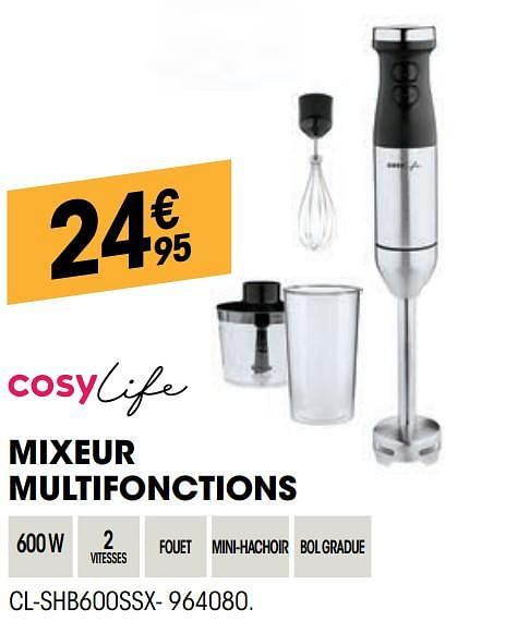 Cosylife Cosylife Mixeur Multifonctions Cl-shb600ssx - En Promotion ...