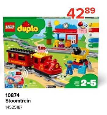Promoties 10874 stoomtrein - Lego - Geldig van 28/10/2021 tot 06/12/2021 bij Euro Shop