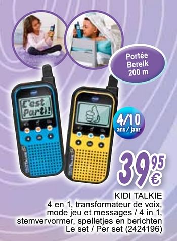 Promo Kidi talkie chez Cora