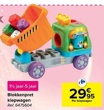 Promoties Blokkenpret kiepwagen - Vtech - Geldig van 20/10/2021 tot 06/12/2021 bij Carrefour