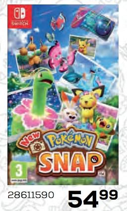 Promoties Nintendo switch new pokemon snap - Nintendo - Geldig van 22/10/2021 tot 07/12/2021 bij Supra Bazar