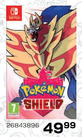 Promoties Nintendo switch pokemon shield - Nintendo - Geldig van 22/10/2021 tot 07/12/2021 bij Supra Bazar
