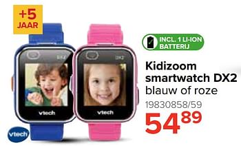 Vtech Kidizoom smartwatch blauw of roze Promotie bij Euro Shop