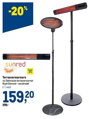 Promoties Sunred terrasverwarmers - Sunred - Geldig van 03/11/2021 tot 16/11/2021 bij Makro