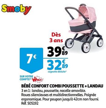 Bébé confort - combi poussette + landau 3 en 1 - roues