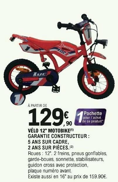 Velo 12 pouces discount leclerc