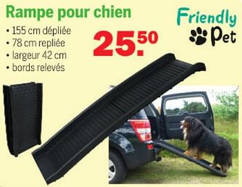 Promotions Rampe pour chien - Friendly pet - Valide de 24/10/2021 à 14/11/2021 chez Van Cranenbroek