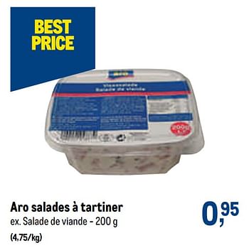 Promotions Aro salades à tartiner salade de viande - Artist & Co - Valide de 03/11/2021 à 16/11/2021 chez Makro