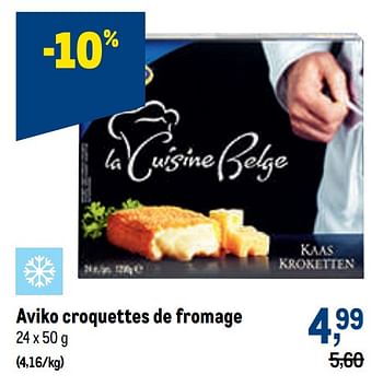 Promotions Aviko croquettes de fromage - Aviko - Valide de 03/11/2021 à 16/11/2021 chez Makro