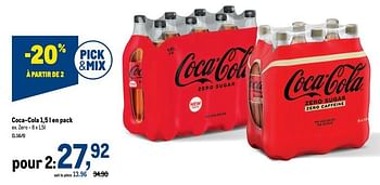 Promotions Coca-cola zero - Coca Cola - Valide de 03/11/2021 à 16/11/2021 chez Makro