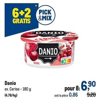 Promotions Danio cerise - Danio - Valide de 03/11/2021 à 16/11/2021 chez Makro