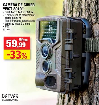 Promotions Caméra de gibier wct-8010 - Denver Electronics - Valide de 27/10/2021 à 07/11/2021 chez Hubo