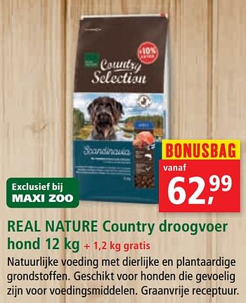 Real Nature Real nature country droogvoer hond - bij Maxi