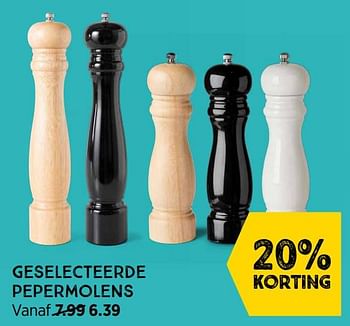 Promoties Geselecteerde pepermolens - Huismerk - Xenos - Geldig van 01/11/2021 tot 07/11/2021 bij Xenos