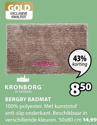 Promoties Bergby badmat - Kronborg - Geldig van 01/11/2021 tot 14/11/2021 bij Jysk