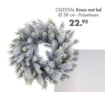 Promoties Celestial krans met led - Huismerk - Casa - Geldig van 01/11/2021 tot 25/12/2021 bij Casa