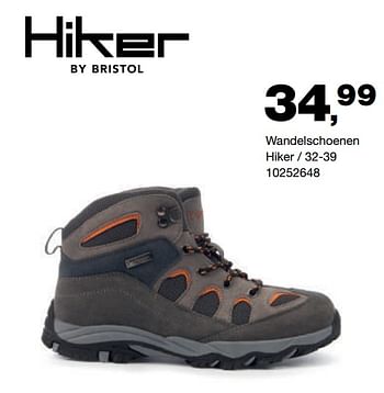 Promoties Wandelschoenen hiker - Hiker - Geldig van 05/11/2021 tot 21/11/2021 bij Bristol