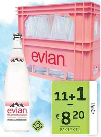 Promoties Evian - Evian - Geldig van 05/11/2021 tot 18/11/2021 bij BelBev