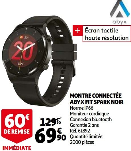 Abyx Montre connect e abyx fit spark noir En promotion chez