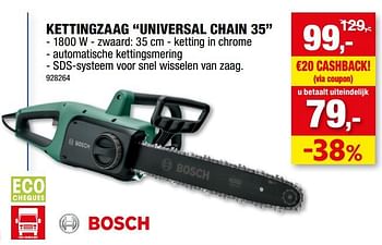 Promoties Bosch kettingzaag universal chain 35 - Bosch - Geldig van 03/11/2021 tot 14/11/2021 bij Hubo