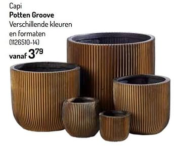 Promoties Capi potten groove - Huismerk - Oh'Green - Geldig van 27/10/2021 tot 09/11/2021 bij Oh'Green
