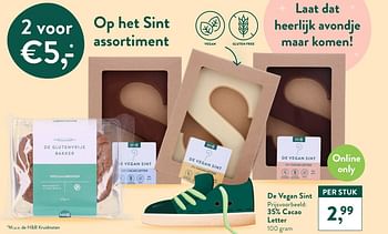 Promoties 35% cacao letter - Huismerk - Holland & Barrett - Geldig van 01/11/2021 tot 28/11/2021 bij Holland & Barret
