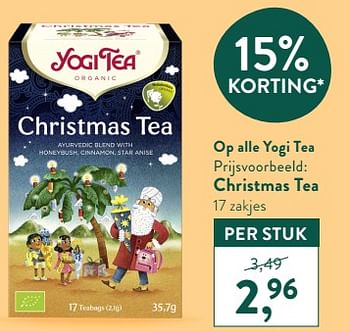 Promoties Christmas tea - Yogi Tea - Geldig van 01/11/2021 tot 28/11/2021 bij Holland & Barret