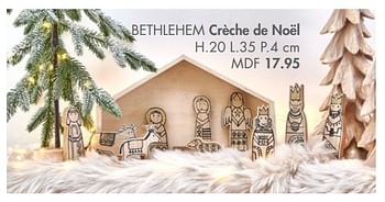 Promotions Bethlehem crèche de noël - Produit maison - Casa - Valide de 01/11/2021 à 25/12/2021 chez Casa