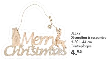 Promotions Deery décoration à suspendre - Produit maison - Casa - Valide de 01/11/2021 à 25/12/2021 chez Casa